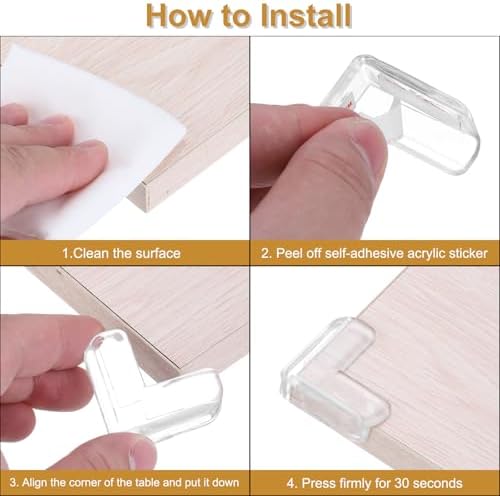 uxcell Corner Protectors, Furniture Corner Guard and Edges Safety Bumpers - Image 4