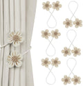 KLOGTSIND Flower Curtain Tiebacks, Decorative Curtain Holdbacks No Drill by KLOGTSINDDirect