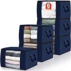 Fab totes 6 Pack Storage Bags for Clothes Blanket Storage Bins by Fabtotes