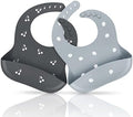 ME.FAN Silicone Baby Bibs for Babies & Toddlers | Adjustable Silicone Bibs Set by MEFAN