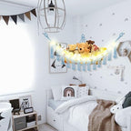 CERETIA Stuffed Animal Hammock Large Corner Plushie Net Storage, Baby Blue - Image 3