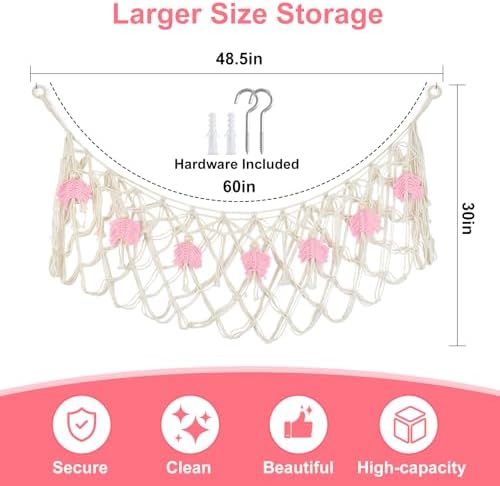Stuffed Animal Storage Hammock, Large Stuffed Animal Net Or Hammock Wall - Image 4