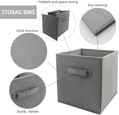 EBIGIC Storage Cubes Collapsible fabric Storage bins, cube storage organizer - Image 3