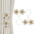 KLOGTSIND Flower Curtain Tiebacks, Decorative Curtain Holdbacks No Drill by KLOGTSINDDirect