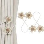 KLOGTSIND Flower Curtain Tiebacks, Decorative Curtain Holdbacks No Drill by KLOGTSINDDirect