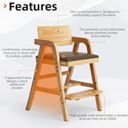 Wooden High Chair for Babies and Toddler Dining Chair - Image 6