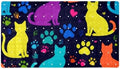 Shower Mat Non Slip, Colorful Cats Paws Anti Slip Bath Mat by Anna+Cowper