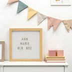 Kate & Milo 10" x 10" White Wooden Letterboard Set - Image 4