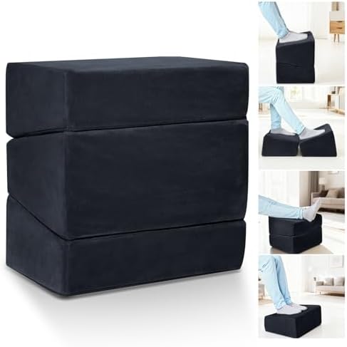 3-Level Adjustable Foot Rest for Under Desk at Work, 17x11.2x17 Inch by Couzssyhi