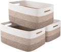 OIASKET Large Storage Basket for Organizing, Woven Rope Basket for Shelves by OIASKET