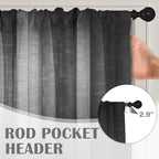 Emvency Valances for Windows, 2 Pack, 52x18 Inch, Abstract 0 - Image 5