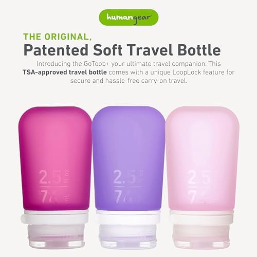humangear GoToob+ 3-Pack, Rose/Lilac/Magenta - Image 2