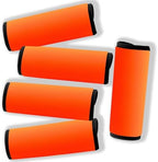 Neoprene Luggage Handle Wrap 5pcs Pack Neon Luggage Tags/Identifiers Bright by GOWRAPS