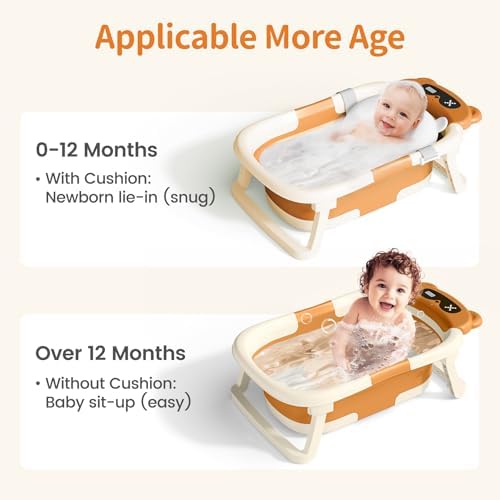 Collapsible Baby Bathtub for Newborn to Toddler - Image 2