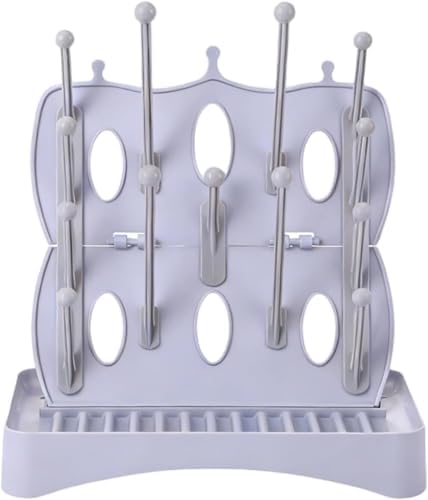Portable Bottle Drying Rack, Foldable & Space Saving Drying Rack by Eforwest