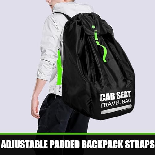 Car Seat Travel Bag for Airplane, Padded Strap Car Seat Bags for Air Travel - Image 2