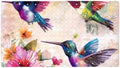 Shower Mat Non Slip, Hummingbird Flower Anti Slip Bath Mat by Anna+Cowper