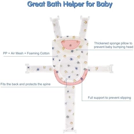 Colorlife Baby Bath Seat Support Net Infant Bathing Seat Support Mat, - Image 4