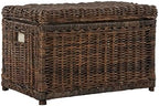 happimess Elijah 31" Wicker Storage Trunk Footlocker Chest by Happimess