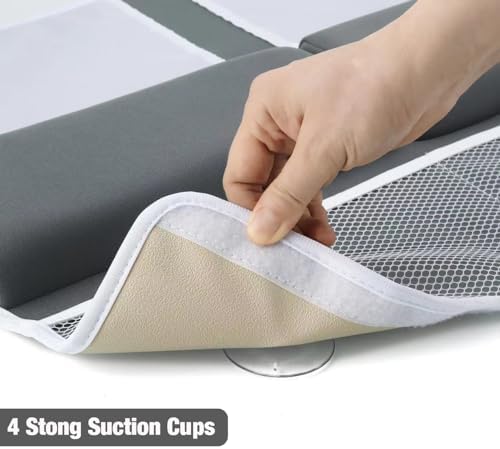 PandaEar Baby Bath Kneeler and Elbow Rest Pad Set, Dark Grey - Image 5