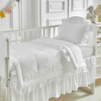 AIKASY The Ruffled Shabby Crib Bedding Set - Image 3
