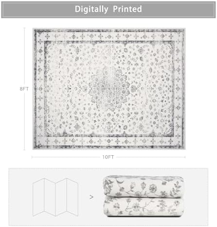 8x10 Washable Area Rugs for Living Room, Dining Room - Image 2