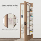 Univivi Fabric Over Door Hanging Organizer - Image 2