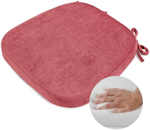 2.5" Thick Chair Cushions for Dining Chair, Corduroy High Density Foam Kitchen by Glyzia
