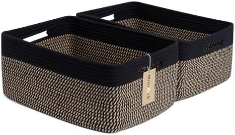 MiniArk Large Storage Baskets for Shelves, Baby Nursery, Toy Baskets Box by MiniArkStorageBasketsHome