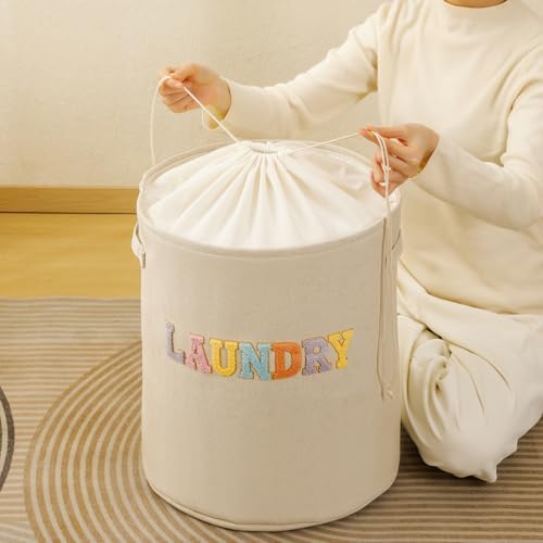 Laundry Hamper, 58L Tall Laundry Basket Clothes Hamper, Baby Nursery Hampers - Image 4