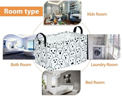 Halloween Box Hamper Storage Basket Collapsible Organizer Bin Gift Shelf Baskets - Image 3