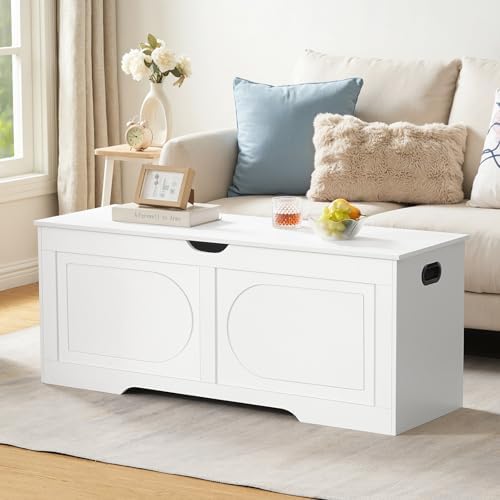 MAHANCRIS Storage Chest, 47.2” Toy Box, Entryway Storage Trunk - Image 2