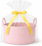 Large Gift Basket Empty to Fill Kit, Woven Rope Basket by SweetMemoLiving