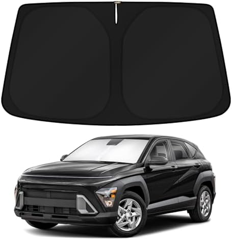KUST Windshield Sun Shade for 2024 2025 2026 Hyundai Kona Accessories Custom by KUST