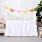 Crib Skirt Dust Ruffle, 100% Egyptian Cotton 400 Thread Count Soft Breathable - Image 7