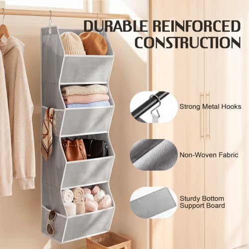 Libeder 4 Shelf Hanging Closet Organizer and Storage - Image 4