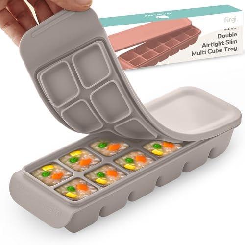 0.7 oz/12 Sections Silicone Ice Cube Freezer Tray by FIRGI-FirstGift