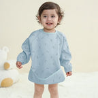 Susurration Baby Long Sleeve Bib Waterproof Sleeved Bib Smock - Image 2