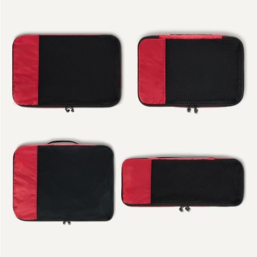 Amazon Essentials 4-Piece Packing Cubes Travel Accessories Set, Luggage - Image 5