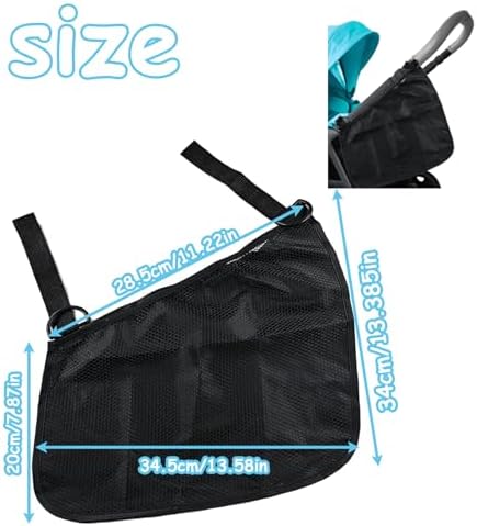 2 Pack Universal Side Sling Stroller Organizer - Image 2