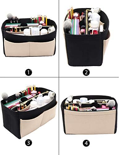 LEXSION Felt Purse Organizer Insert, Tote Bag Shaper Dividers - Image 4
