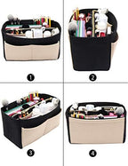 LEXSION Felt Purse Organizer Insert, Tote Bag Shaper Dividers - Image 4