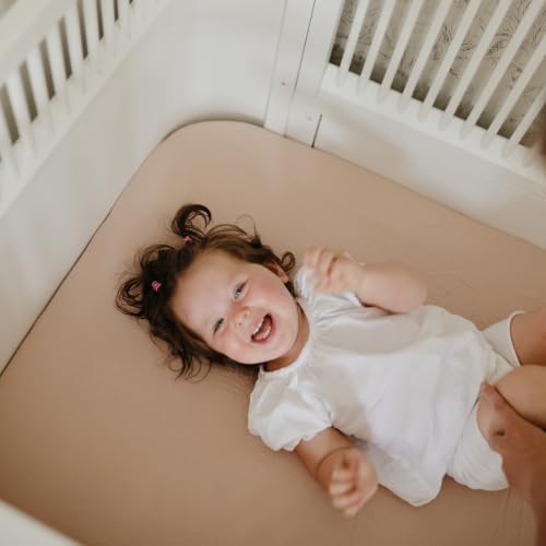 mushie Extra Soft Muslin Fitted Crib Sheet | 192 Thread Count | 28"x 52" - Image 3