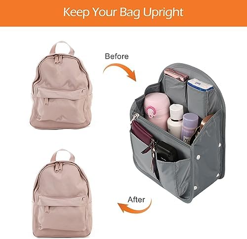 Surblue Backpack Organizer Insert Liner Hanging Travel Rucksack Purse and - Image 5