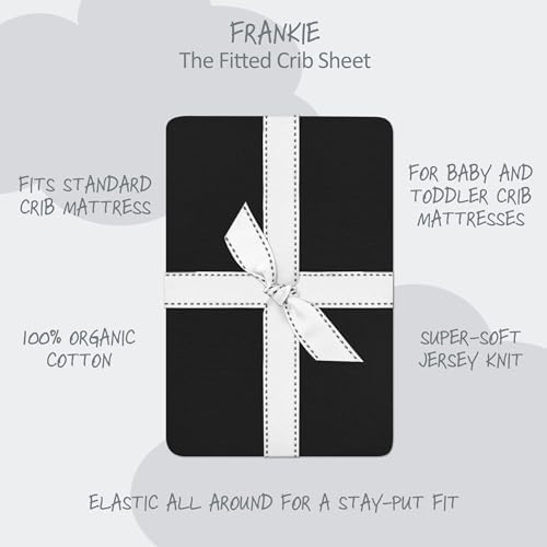 Butterblu Frankie Fitted Crib Sheet 100% Organic Cotton - Image 2