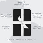 Butterblu Frankie Fitted Crib Sheet 100% Organic Cotton - Image 2