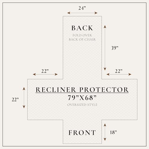 Great Bay Home Velvet Recliner Cover - Image 5
