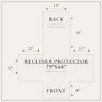 Great Bay Home Velvet Recliner Cover - Image 5