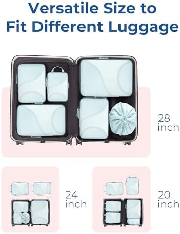Bagsmart Compression Packing Cubes, Travel Bag Cruise Ship Essentials - Image 3