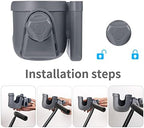 Suranew Cup Holder with Phone for Walker Wheelchair Stroller Gray - Image 5
